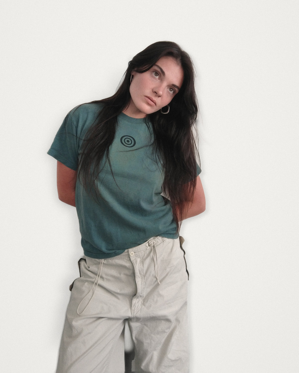 1/1 - Teal + Black Logo (Fitted Tee)