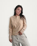 1/1 - Tea Stained + Star Icon (Henley Long Sleeve)